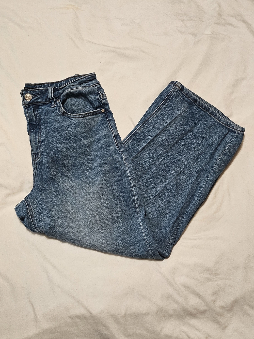 Quince Bella Stretch Barrel Casual Relaxed Comfy High Waist Modern Minimalist - Picture 5 of 9